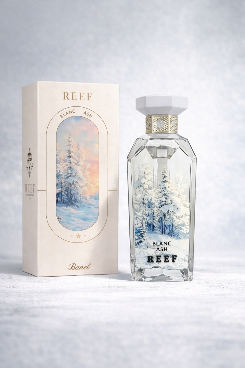 Blanc Ash Reef perfume in Pakistan fresh woody fragrance elegant bottle with soft winter scent for men and women