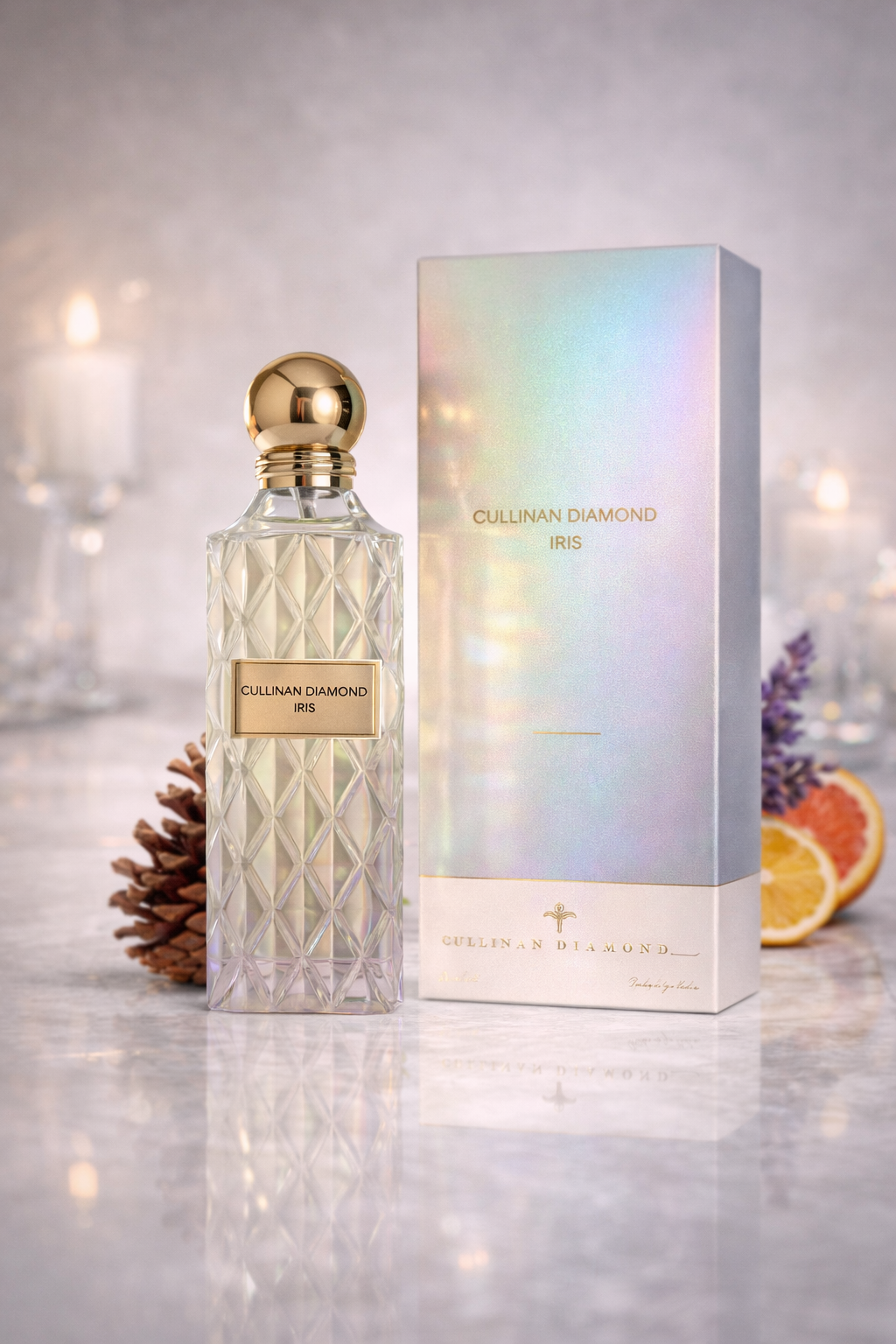 Cullinan Diamond Iris perfume in Pakistan luxury long lasting iris fragrance elegant premium bottle