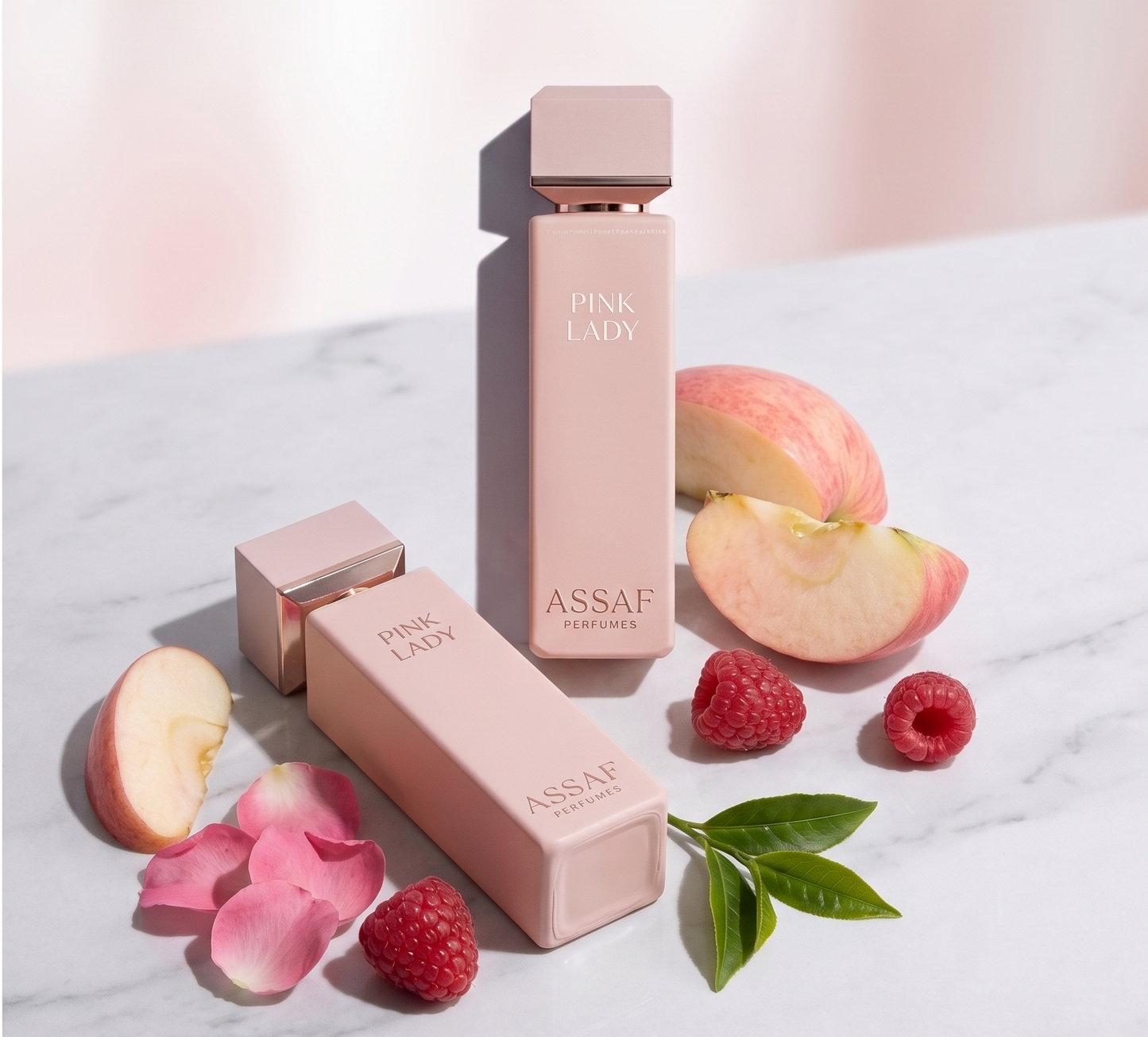 Pink Lady by Assaf perfume 100ml bottle, a premium fruity-floral fragrance for women available for delivery in Pakistan.